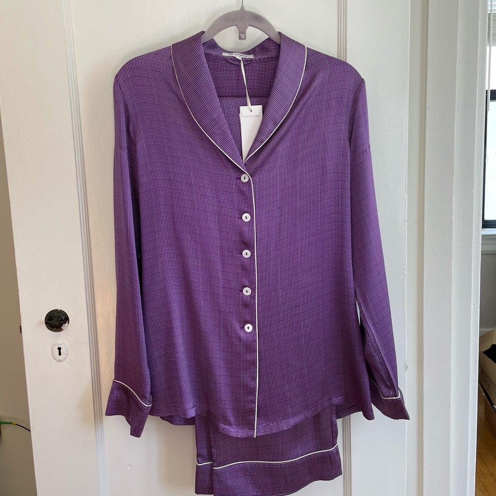 NWT Silk Pajamas by Olivia Von Halle Sz 3